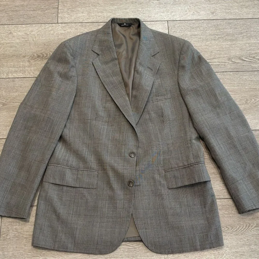 Polo‎ University Club Ralph Lauren Plaid Sport Coat Blazer Jacket 42 Preppy